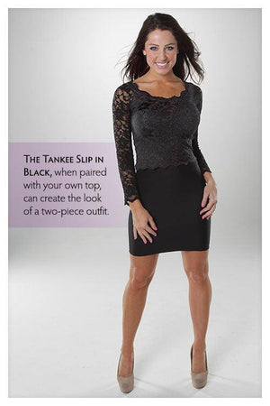 The Tankee Slip with Built-in Foam Bra and Adjustable Straps - Shapeez