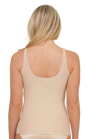 Comfeez Long Cami Bra Top with Bra Pockets - Shapeez