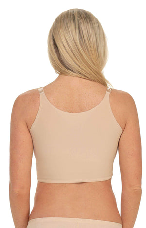 Comfeez Short Wirefree Scoop-Neck Bralette with Hidden Bra Pockets - Shapeez